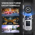 Dashcam Voiture 360° - Caméra Embarquée Avant Et Arrière