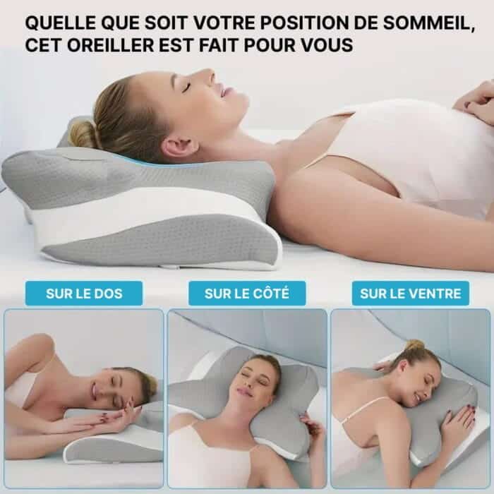 Oreiller Cervical Ergonomique À Mémoire De Forme