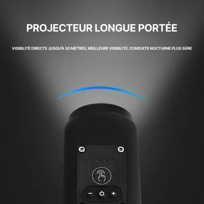 Phare Pour Vélo Avec Klaxon Rechargeable