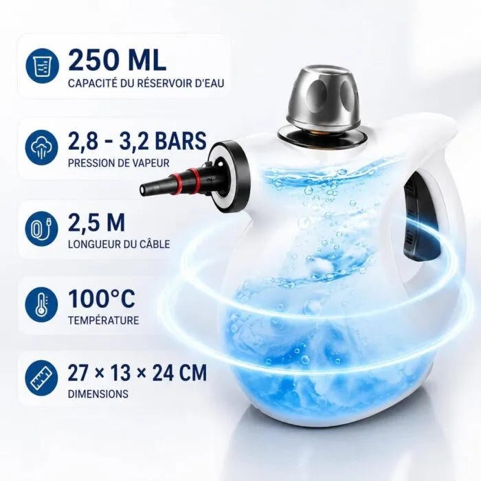 Nettoyeur Vapeur Haute Pression Portable Puissant