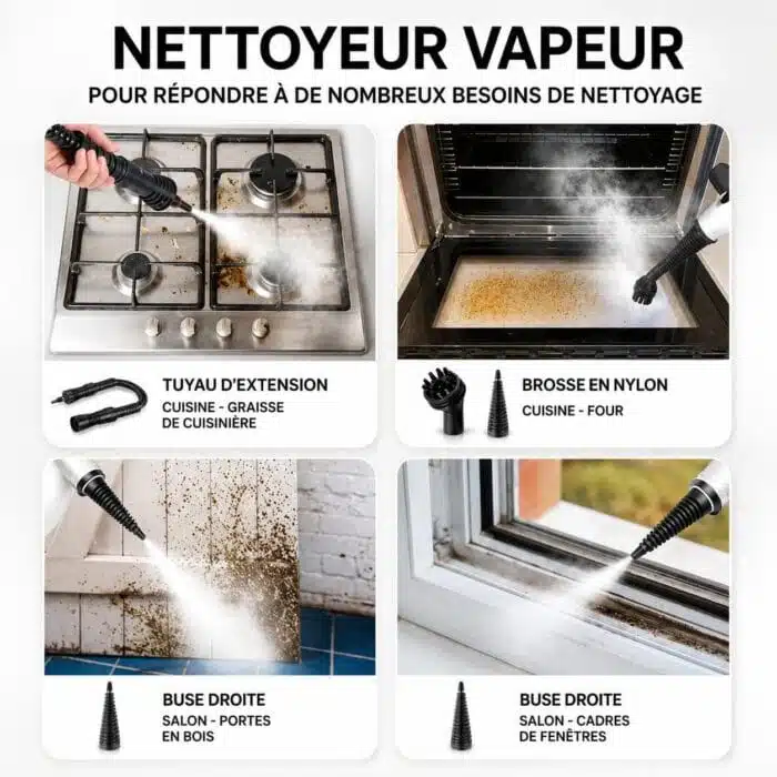 Nettoyeur Vapeur Haute Pression Portable Puissant