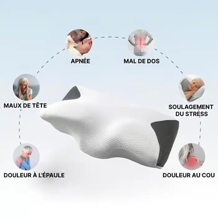 Oreiller Cervical Ergonomique À Mémoire De Forme