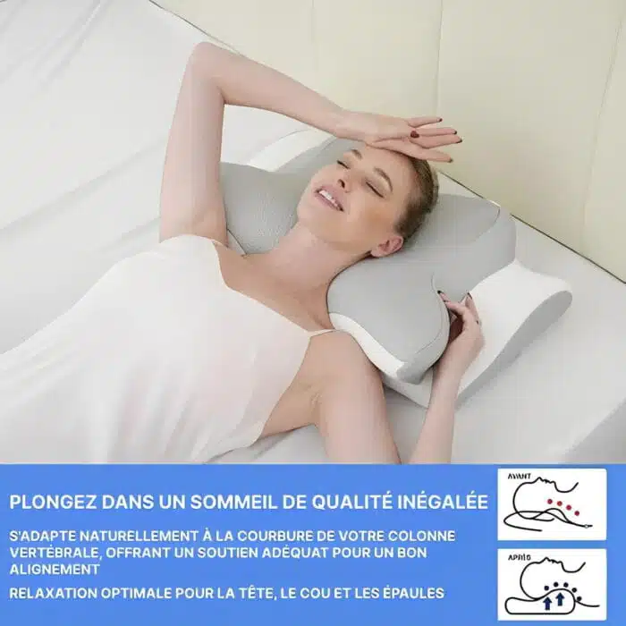 Oreiller Cervical Ergonomique À Mémoire De Forme