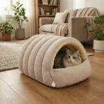 Panier Pour Chat Et Chien Chauffant En Forme De Niche