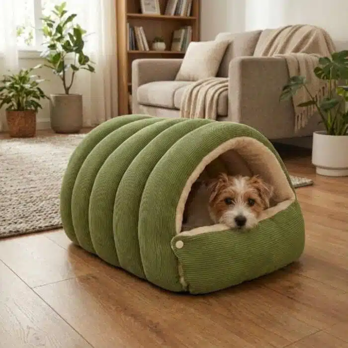 Panier Pour Chat Et Chien Chauffant En Forme De Niche