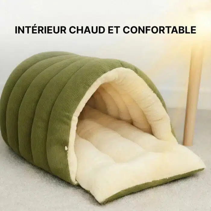 Panier Pour Chat Et Chien Chauffant En Forme De Niche