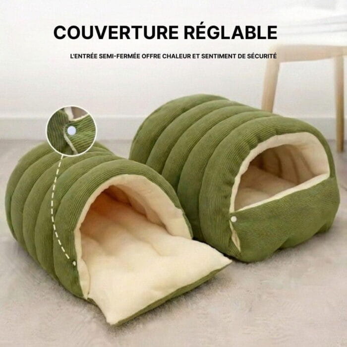 Panier Pour Chat Et Chien Chauffant En Forme De Niche