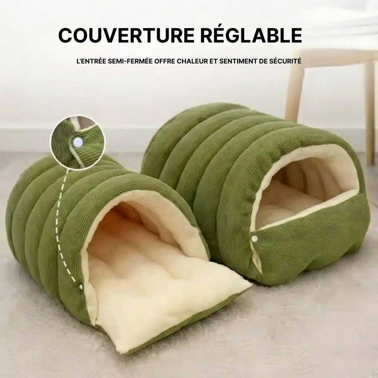 Panier Pour Chat Et Chien Chauffant En Forme De Niche