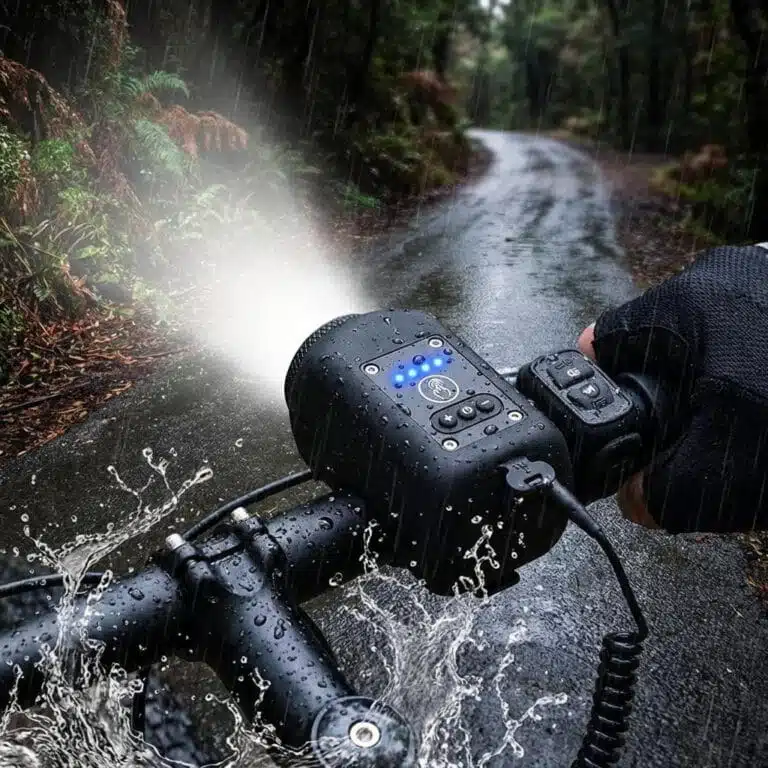 Phare Pour Vélo Avec Klaxon Rechargeable