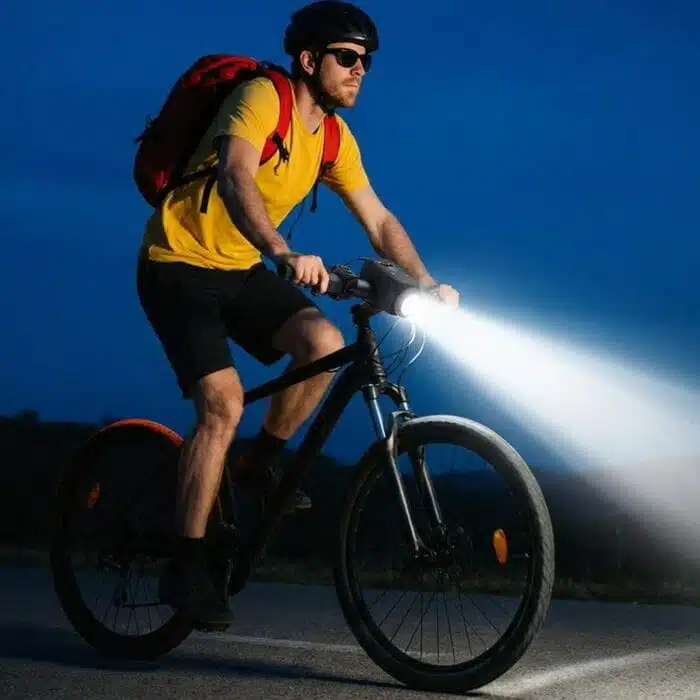 Phare Pour Vélo Avec Klaxon Rechargeable