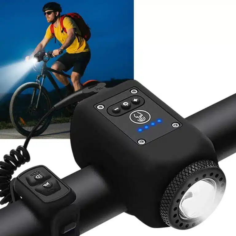 Phare Pour Vélo Avec Klaxon Rechargeable