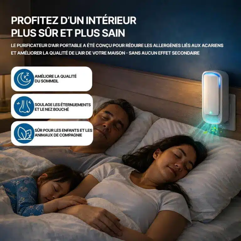 Purificateur D'Air Ioniseur Portable Sans Filtre
