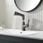 Robinet De Salle De Bain Avec Douchette Rotatif Et Rétractable