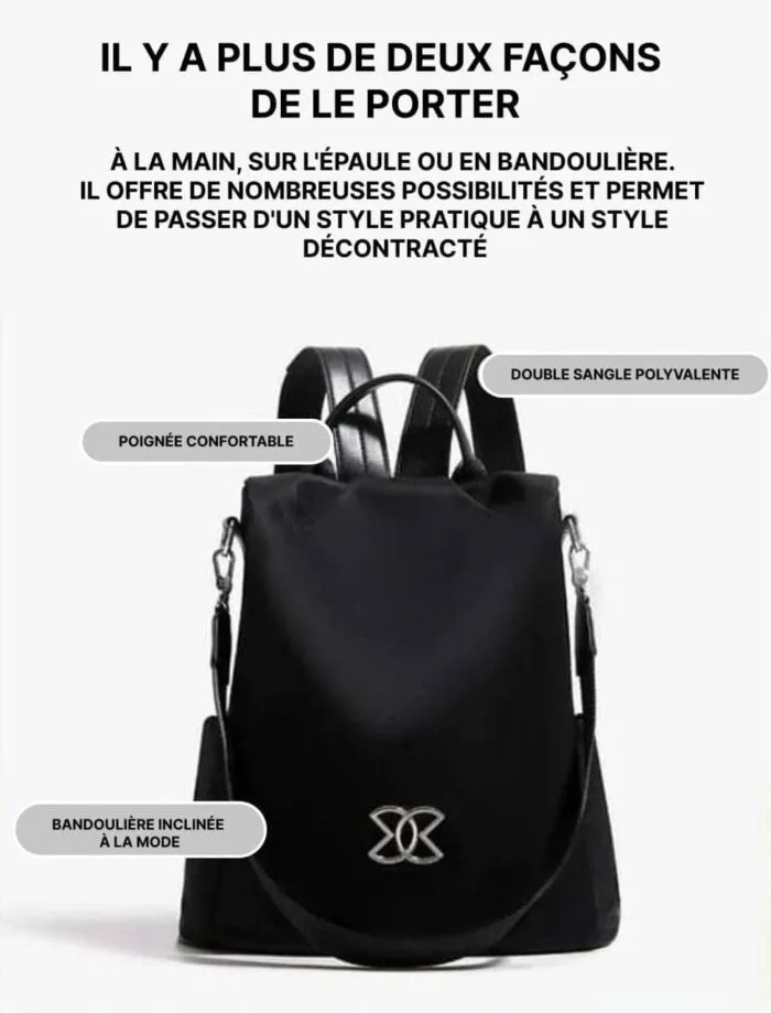 Sac à Dos Antivol Femme Élégant
