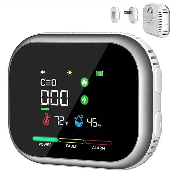 Détecteur De Monoxyde De Carbone Avec Alarme Écran LCD Température Et Humidité