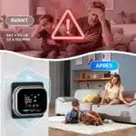 Détecteur De Monoxyde De Carbone Avec Alarme Écran LCD Température Et Humidité