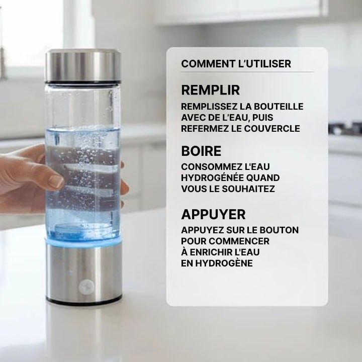 Bouteille Eau Hydrogénée Rechargeable
