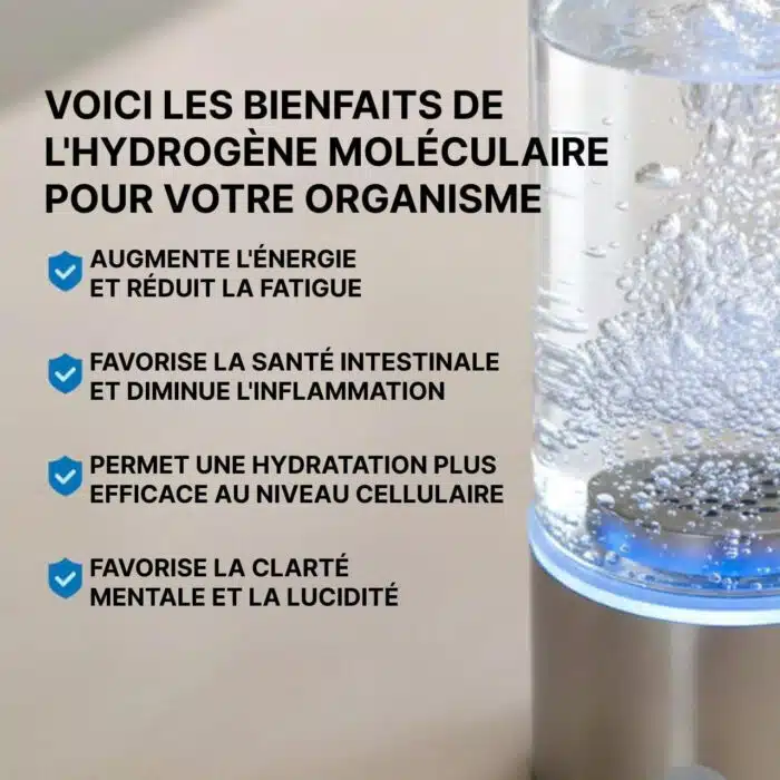 Bouteille Eau Hydrogénée Rechargeable