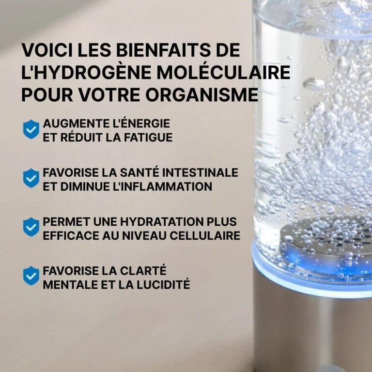 Bouteille Eau Hydrogénée Rechargeable