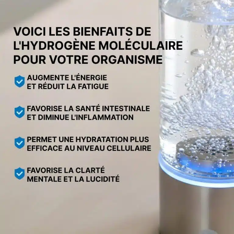 Bouteille Eau Hydrogénée Rechargeable