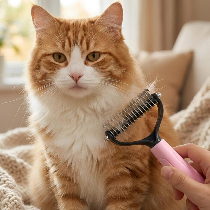 Brosse Pour Chat Et Chien Poils Longs - Peigne Anti-Poils