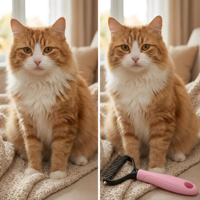 Brosse Pour Chat Et Chien Poils Longs - Peigne Anti-Poils