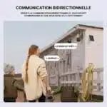 Caméra De Surveillance Extérieure Solaire - Rotation 360° et vision nocturne 2K