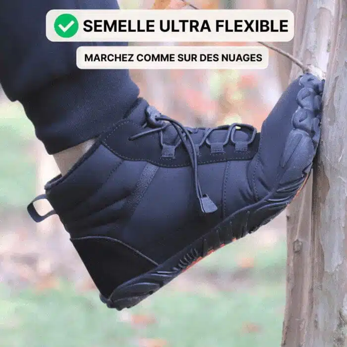 Chaussures Barefoot Hiver Imperméables Pied Large
