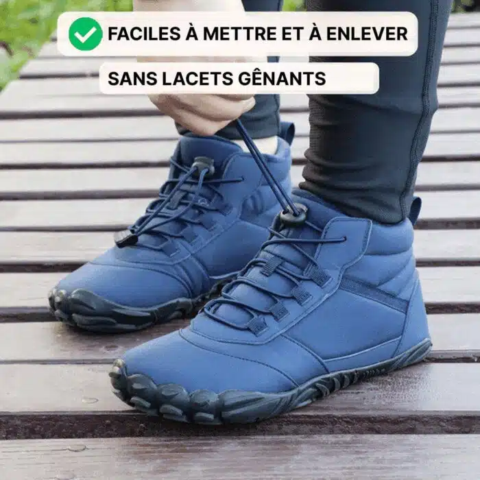 Chaussures Barefoot Hiver Imperméables Pied Large