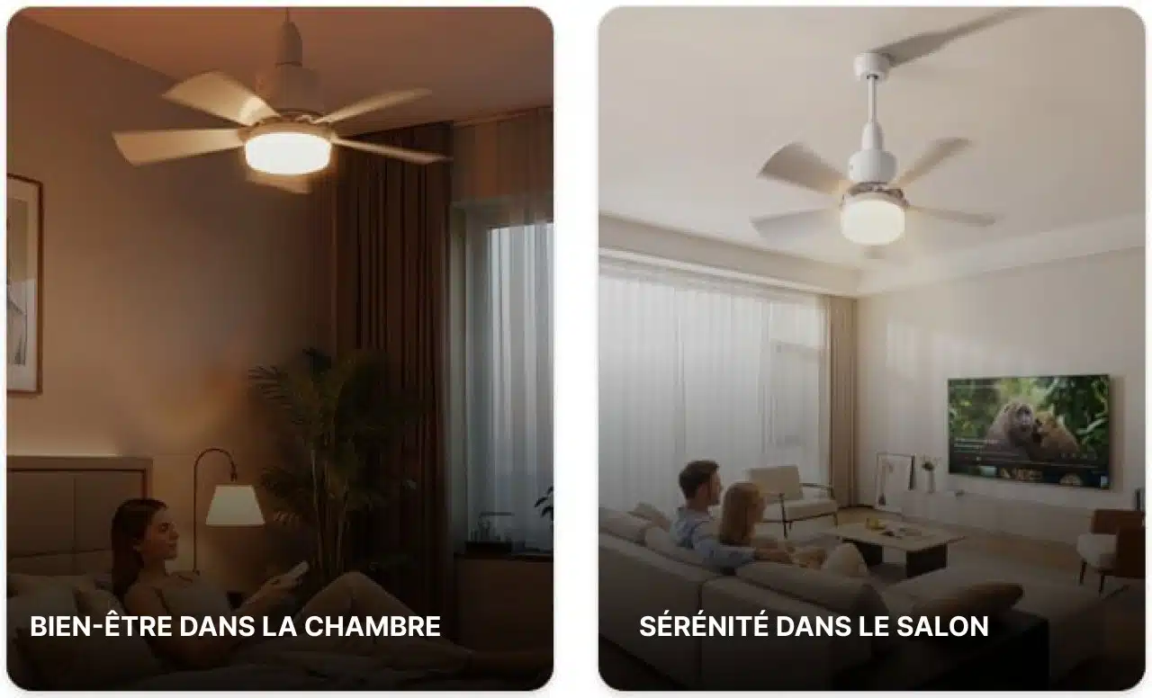 Ventilateur Pour Plafond Avec Lumière Silencieux