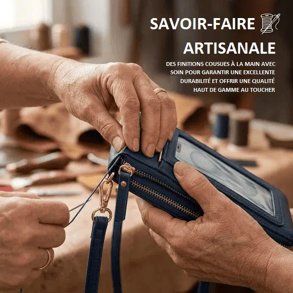 Sac Bandoulière Femme Pour Téléphone Porte-Cartes Avec Pochette Tactile