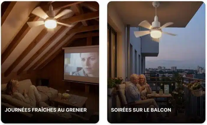 Ventilateur Pour Plafond Avec Lumière Silencieux
