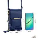 Sac Bandoulière Femme Pour Téléphone Porte-Cartes Avec Pochette Tactile