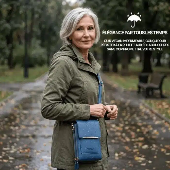 Sac Bandoulière Femme Pour Téléphone Porte-Cartes Avec Pochette Tactile