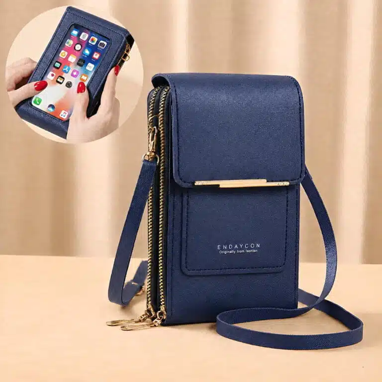 Sac Bandoulière Femme Pour Téléphone Porte-Cartes Avec Pochette Tactile