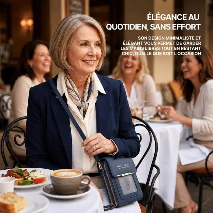 Sac Bandoulière Femme Pour Téléphone Porte-Cartes Avec Pochette Tactile