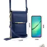 Sac Bandoulière Femme Pour Téléphone Porte-Cartes Avec Pochette Tactile