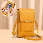 Sac Bandoulière Femme Pour Téléphone Porte-Cartes Avec Pochette Tactile