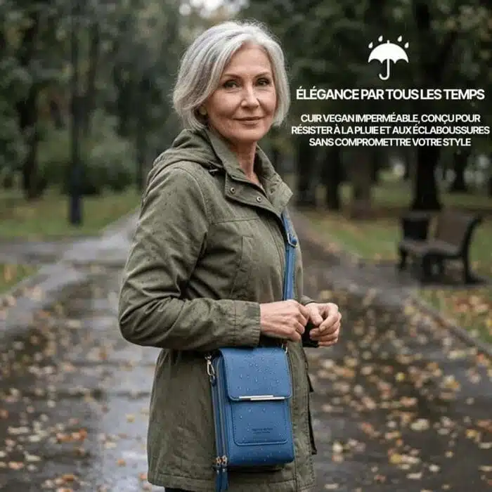 Sac Bandoulière Femme Pour Téléphone Porte-Cartes Avec Pochette Tactile