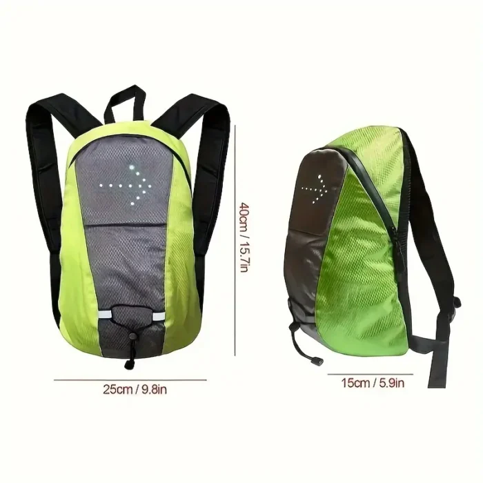 Sac à dos de vélo 15L avec clignotants LED