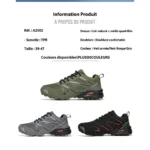 Chaussures de randonnée imperméables pour hommes | baskets de trekking