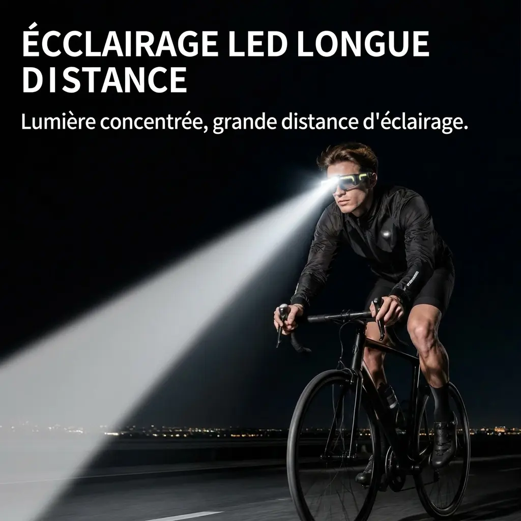Lampes frontale à LED COB à induction, rechargeables TYPE-C