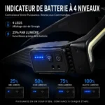Lampes frontale à LED COB à induction, rechargeables TYPE-C
