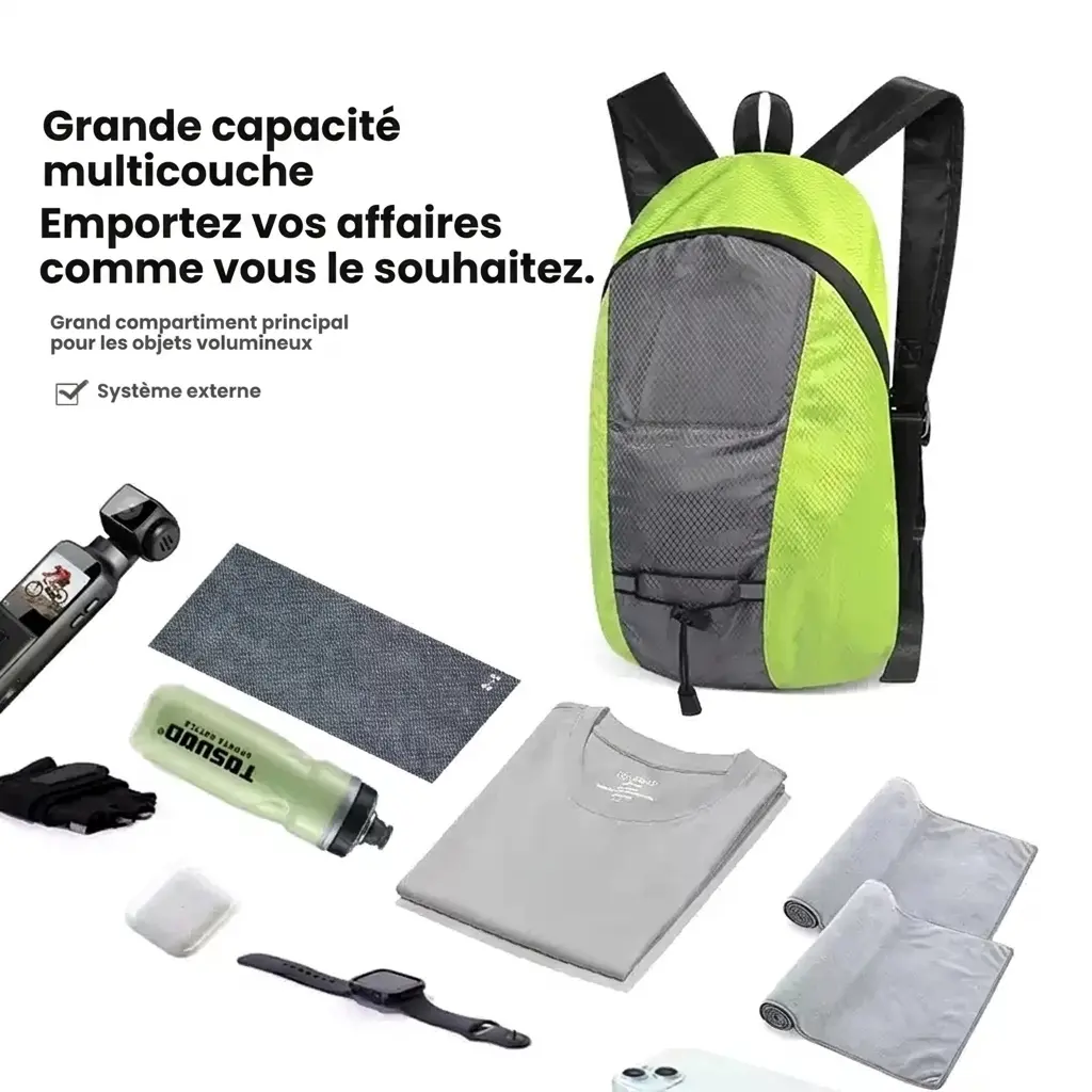 Sac à dos de vélo 15L avec clignotants LED