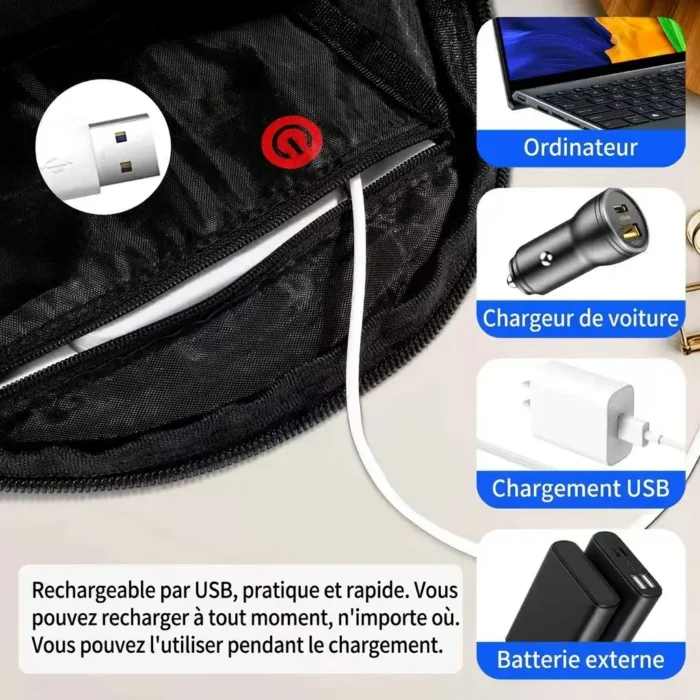 Sac à dos de vélo 15L avec clignotants LED