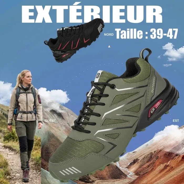 Chaussures de randonnée imperméables pour hommes | baskets de trekking